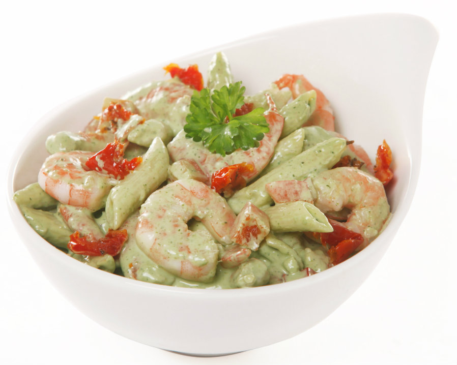 Garnalensalade met pesto